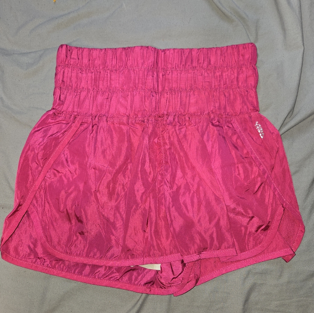 Pink Free People High Waisted Shorts